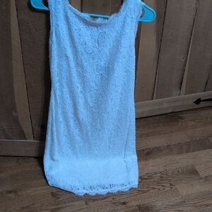Adrianna Papell White Lace Dress